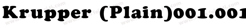 Krupper (Plain)001.001字体转换